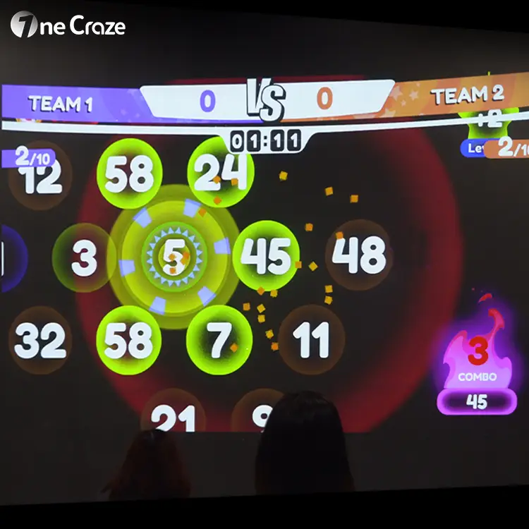 OneCraze interactive projector cabinet with integrated components