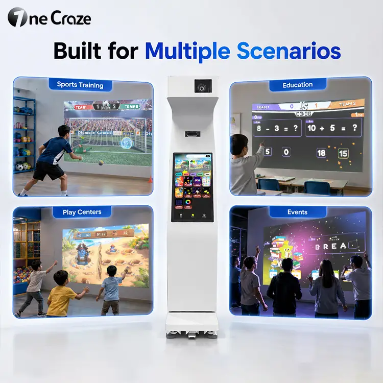 Interactive wall target game system